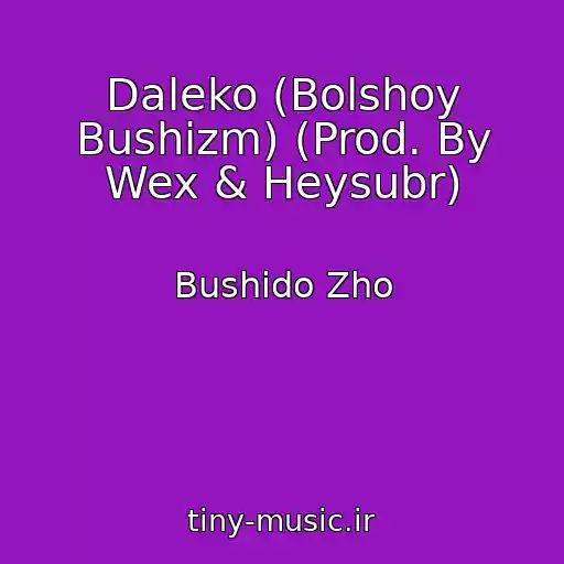 کاور آهنگ Daleko (Bolshoy Bushizm) (Prod. By Wex & Heysubr) از Bushido Zho