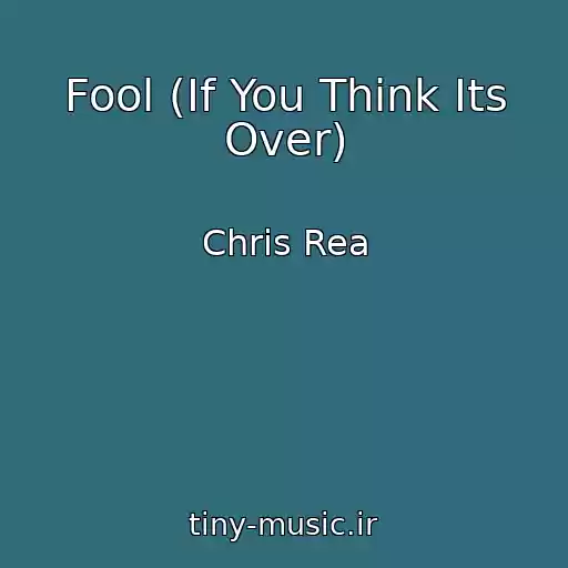 کاور آهنگ Fool (If You Think Its Over) از Chris Rea