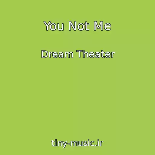 کاور آهنگ You Not Me از Dream Theater