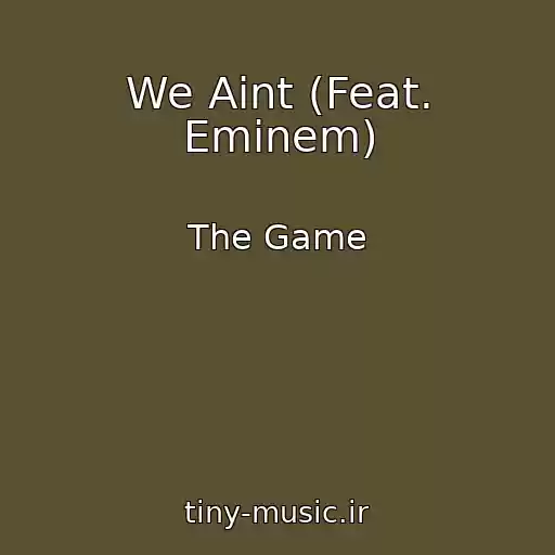 کاور آهنگ We Aint (Feat. Eminem) از The Game