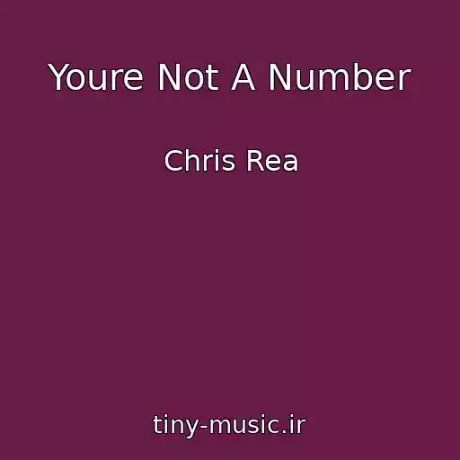 کاور آهنگ Youre Not A Number از Chris Rea