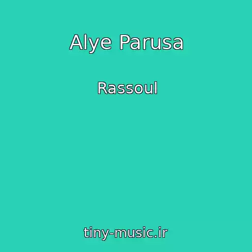 کاور آهنگ Alye Parusa از Rassoul
