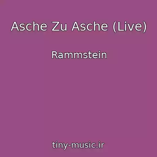 کاور آهنگ Asche Zu Asche (Live) از Rammstein