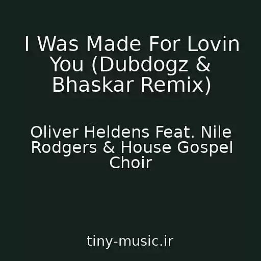 کاور آهنگ I Was Made For Lovin You (Dubdogz & Bhaskar Remix) از Oliver Heldens Feat. Nile Rodgers & House Gospel Choir
