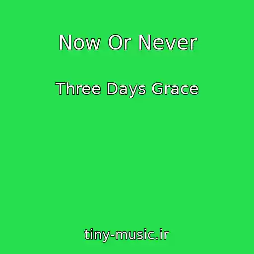 کاور آهنگ Now Or Never از Three Days Grace