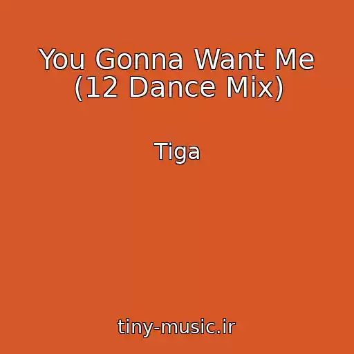 کاور آهنگ You Gonna Want Me (12 Dance Mix) از Tiga