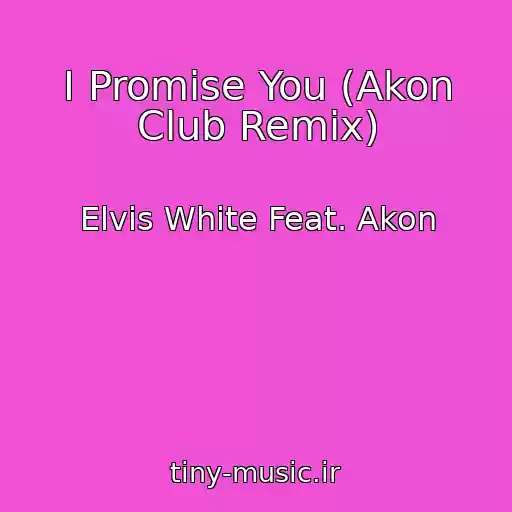 کاور آهنگ I Promise You (Akon Club Remix) از Elvis White Feat. Akon