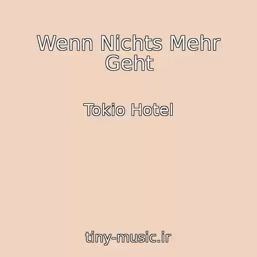 کاور آهنگ Wenn Nichts Mehr Geht از Tokio Hotel