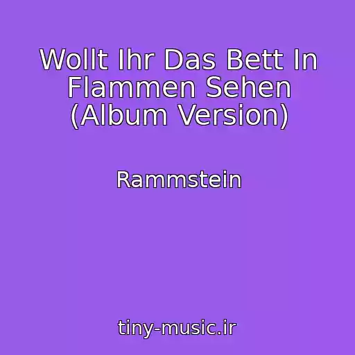 کاور آهنگ Wollt Ihr Das Bett In Flammen Sehen (Album Version) از Rammstein
