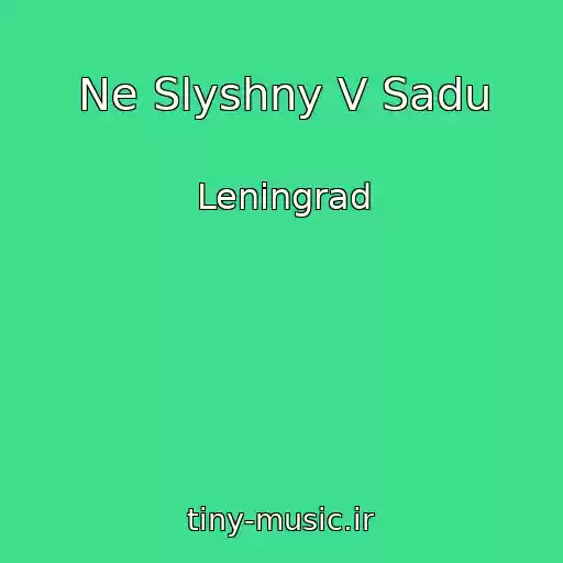 کاور آهنگ Ne Slyshny V Sadu از Leningrad