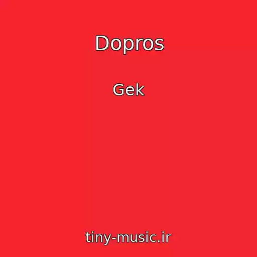 کاور آهنگ Dopros از Gek