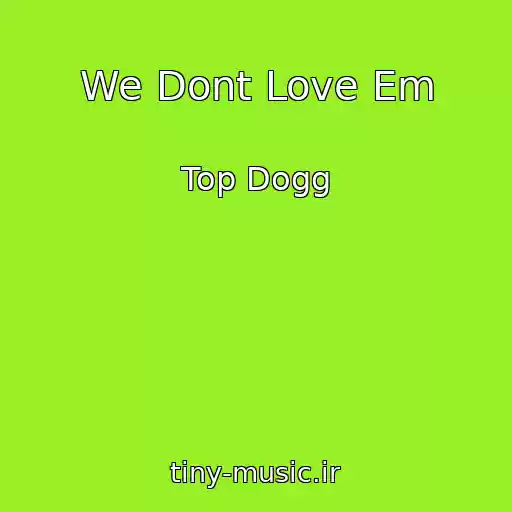 کاور آهنگ We Dont Love Em از Top Dogg