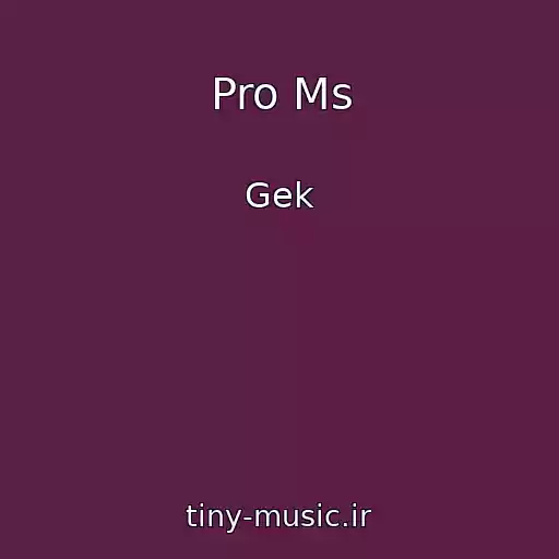 کاور آهنگ Pro Ms از Gek