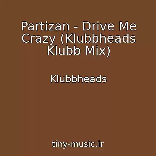 کاور آهنگ Partizan - Drive Me Crazy (Klubbheads Klubb Mix) از Klubbheads