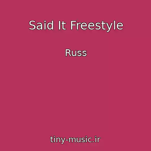 کاور آهنگ Said It Freestyle از Russ