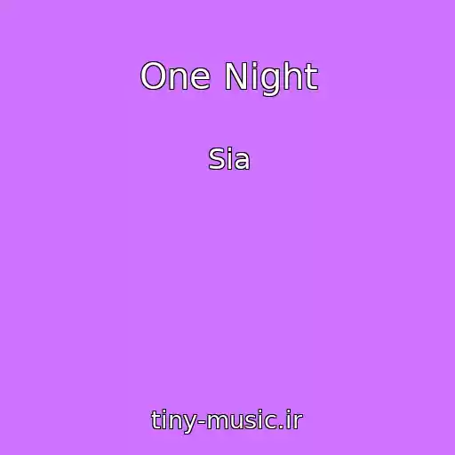 کاور آهنگ One Night از Sia