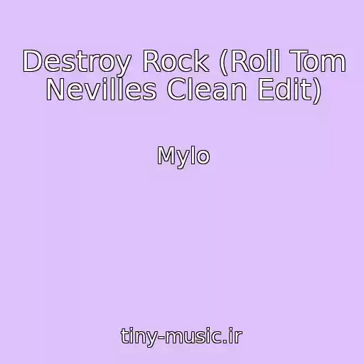 کاور آهنگ Destroy Rock (Roll Tom Nevilles Clean Edit) از Mylo