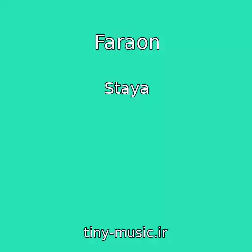 کاور آهنگ Faraon از Staya