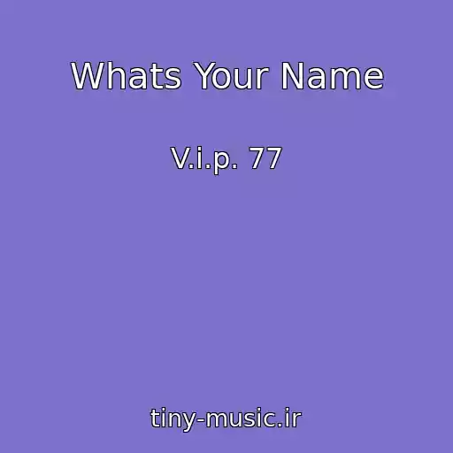 کاور آهنگ Whats Your Name از V.i.p. 77