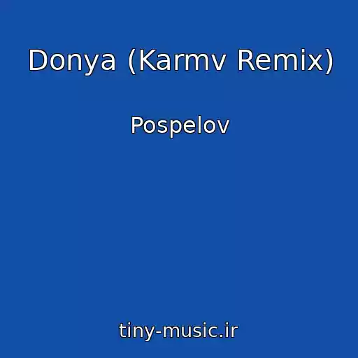 کاور آهنگ Donya (Karmv Remix) از Pospelov