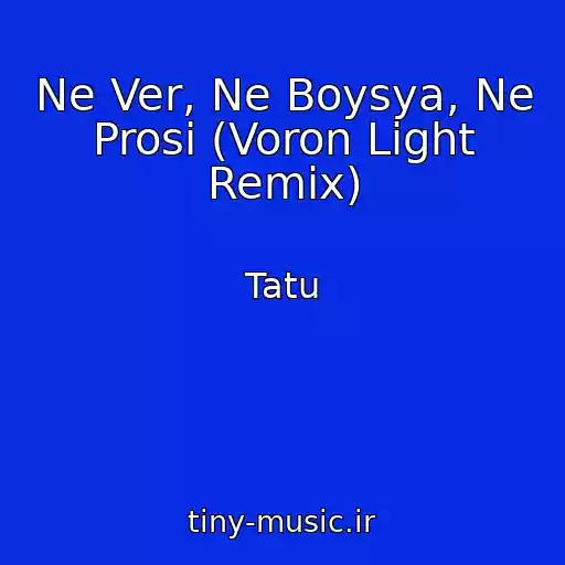 کاور آهنگ Ne Ver, Ne Boysya, Ne Prosi (Voron Light Remix) از Tatu