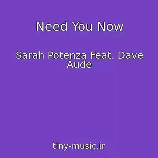 کاور آهنگ Need You Now از Sarah Potenza Feat. Dave Aude