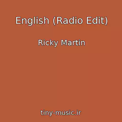کاور آهنگ English (Radio Edit) از Ricky Martin