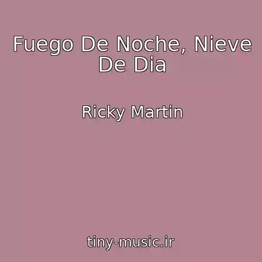کاور آهنگ Fuego De Noche, Nieve De Dia از Ricky Martin