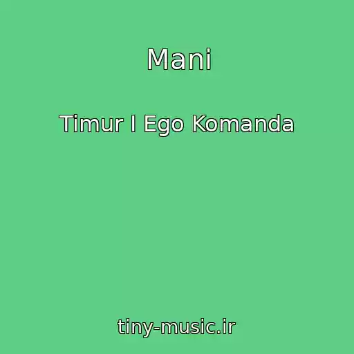 کاور آهنگ Mani از Timur I Ego Komanda