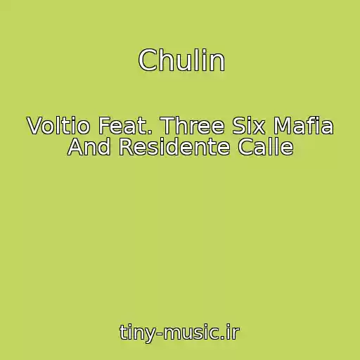 کاور آهنگ Chulin از Voltio Feat. Three Six Mafia And Residente Calle