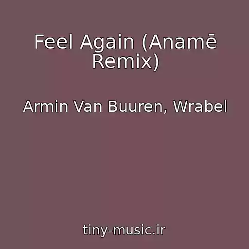 کاور آهنگ Feel Again (Anamē Remix) از Armin Van Buuren, Wrabel