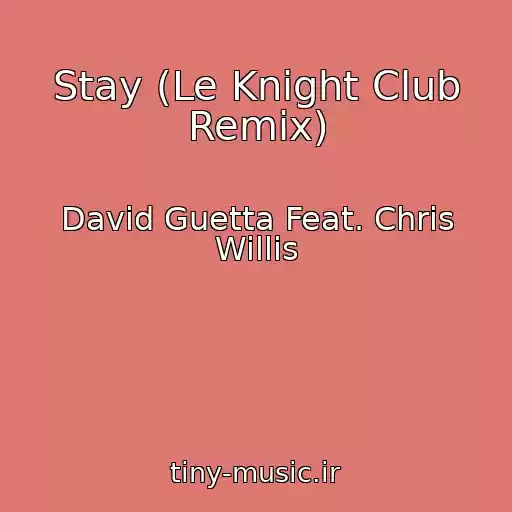 کاور آهنگ Stay (Le Knight Club Remix) از David Guetta Feat. Chris Willis