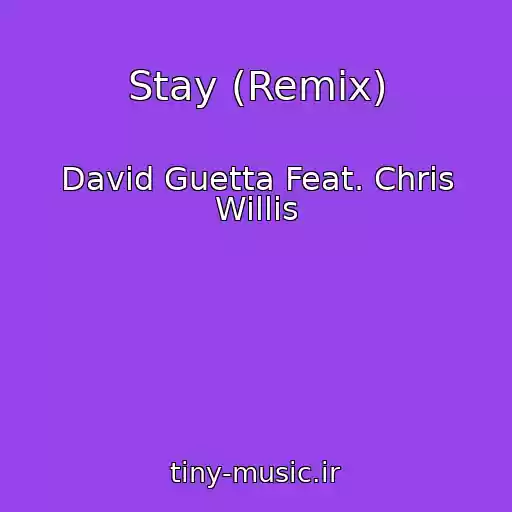 کاور آهنگ Stay (Remix) از David Guetta Feat. Chris Willis