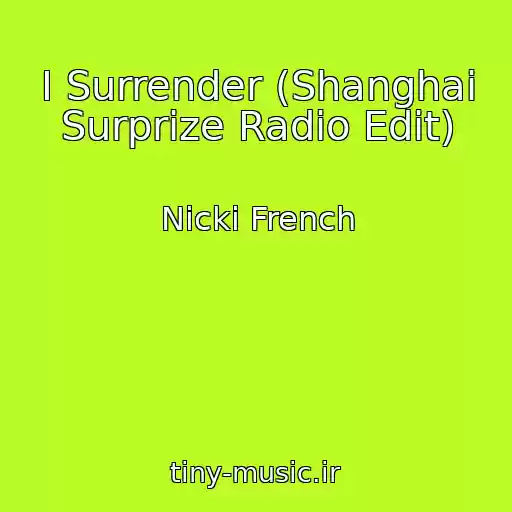 کاور آهنگ I Surrender (Shanghai Surprize Radio Edit) از Nicki French