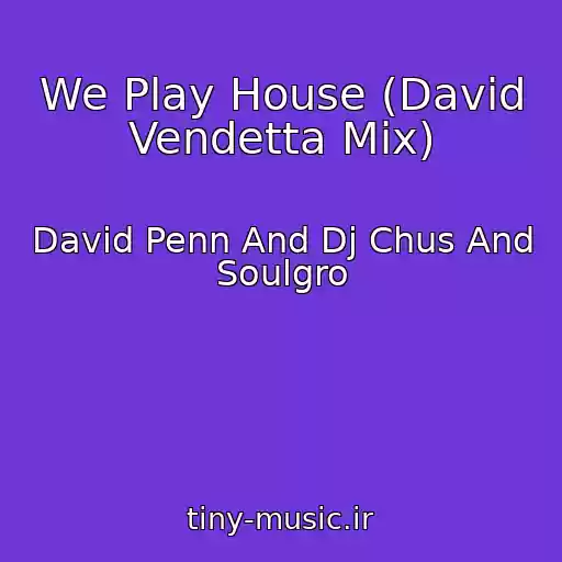 کاور آهنگ We Play House (David Vendetta Mix) از David Penn And Dj Chus And Soulgro