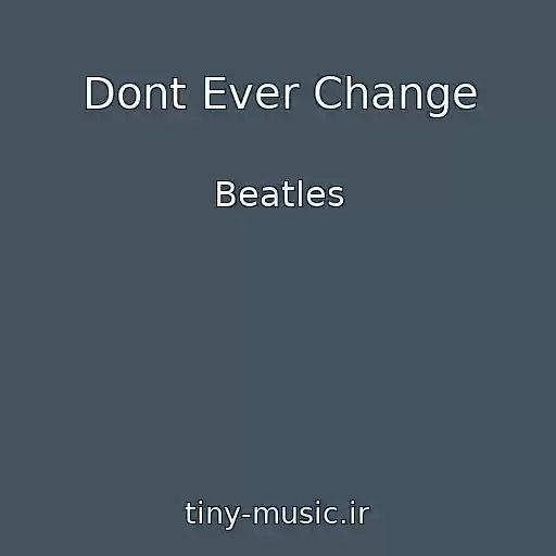 کاور آهنگ Dont Ever Change از Beatles