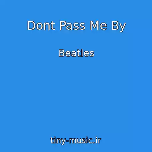 کاور آهنگ Dont Pass Me By از Beatles