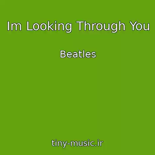 کاور آهنگ Im Looking Through You از Beatles
