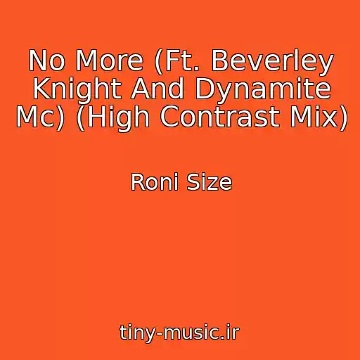 کاور آهنگ No More (Ft. Beverley Knight And Dynamite Mc) (High Contrast Mix) از Roni Size