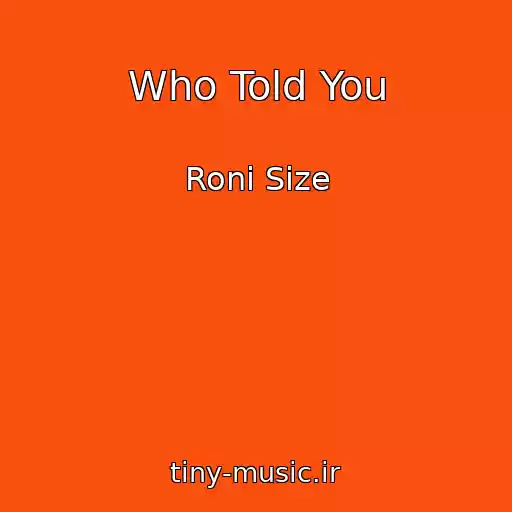 کاور آهنگ Who Told You از Roni Size