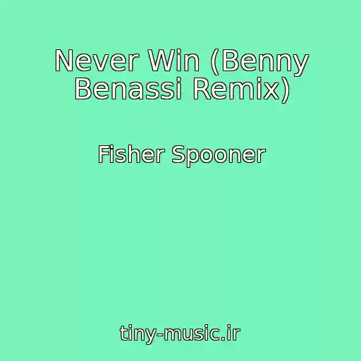کاور آهنگ Never Win (Benny Benassi Remix) از Fisher Spooner