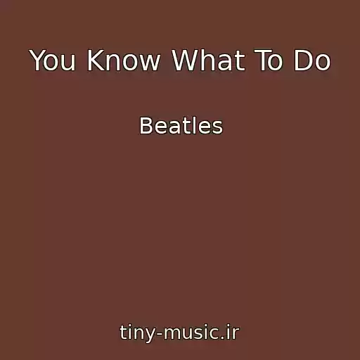 کاور آهنگ You Know What To Do از Beatles