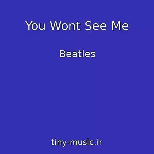 کاور آهنگ You Wont See Me از Beatles