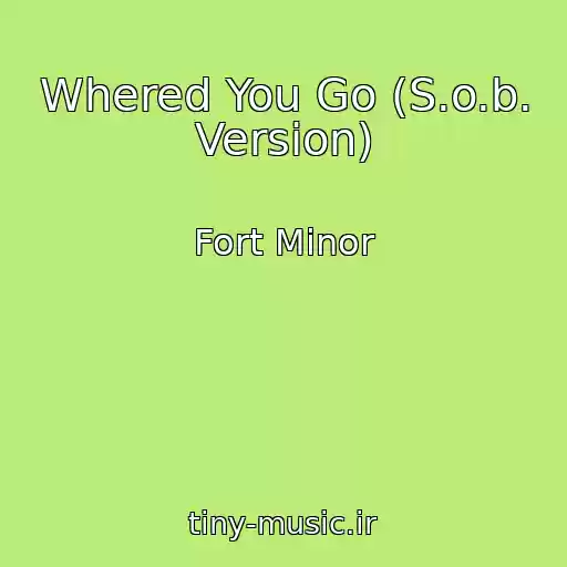 کاور آهنگ Whered You Go (S.o.b. Version) از Fort Minor