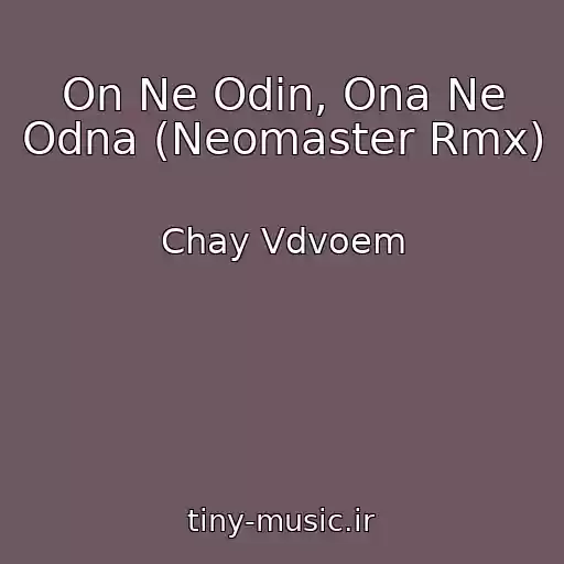 کاور آهنگ On Ne Odin, Ona Ne Odna (Neomaster Rmx) از Chay Vdvoem