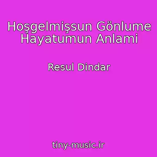 کاور آهنگ Hoşgelmişsun Gönlume Hayatumun Anlami از Resul Dindar