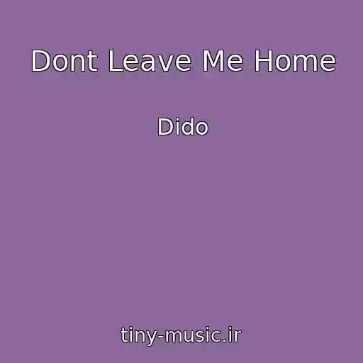 کاور آهنگ Dont Leave Me Home از Dido