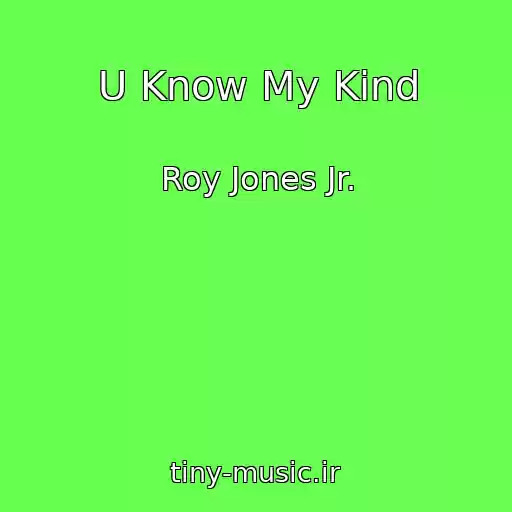 کاور آهنگ U Know My Kind از Roy Jones Jr.