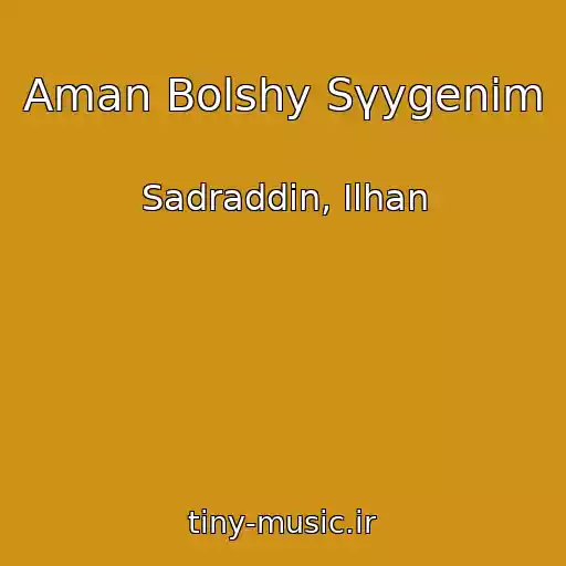 کاور آهنگ Aman Bolshy Sүygenіm از Sadraddin, Ilhan