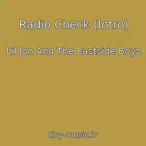 کاور آهنگ Radio Check (Intro) از Lil Jon And The Eastside Boyz